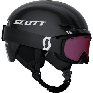 Scott Keeper 2 + Witty kinder skihelm + skibril set zwart