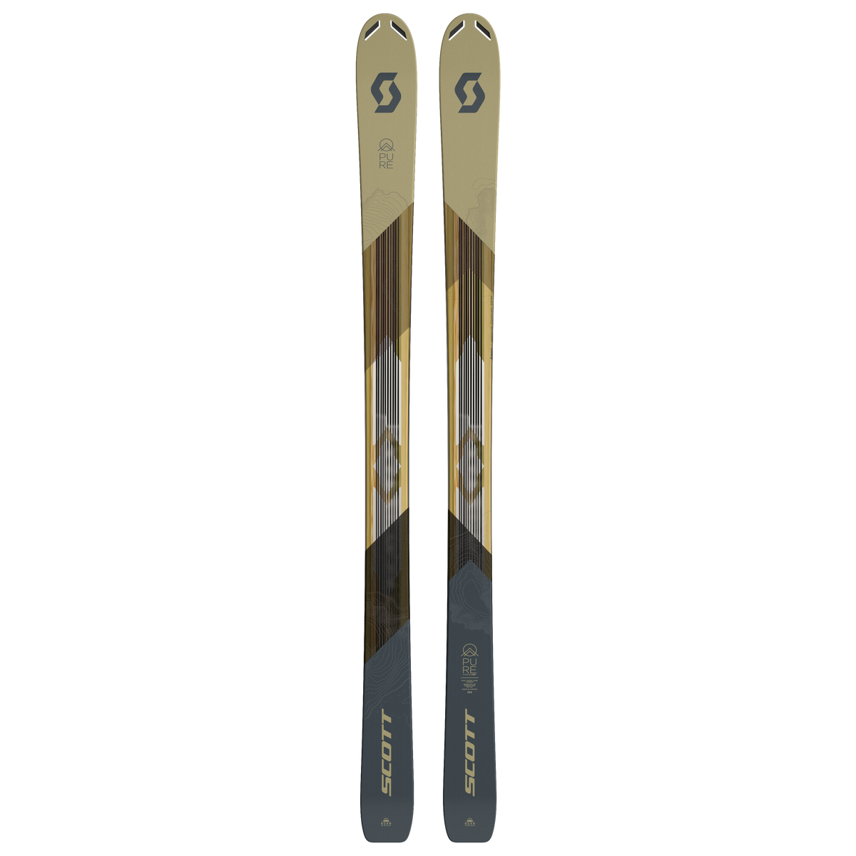 Scott Pure Mission 98Ti freeride ski's bruin/zwart