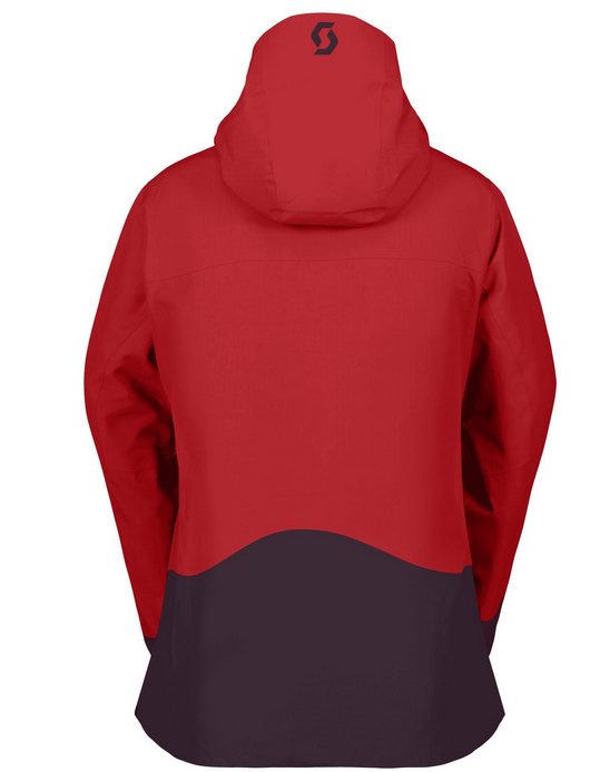 Scott Ultimate Dryo Ripstop ski jas rood/paars dames