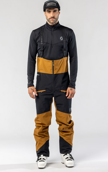 Scott Vertic Gore-Tex 2-laags skibroek zwart/bruin heren