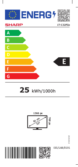 Sharp 32FG4 smart TV met chromecast ingebouwd