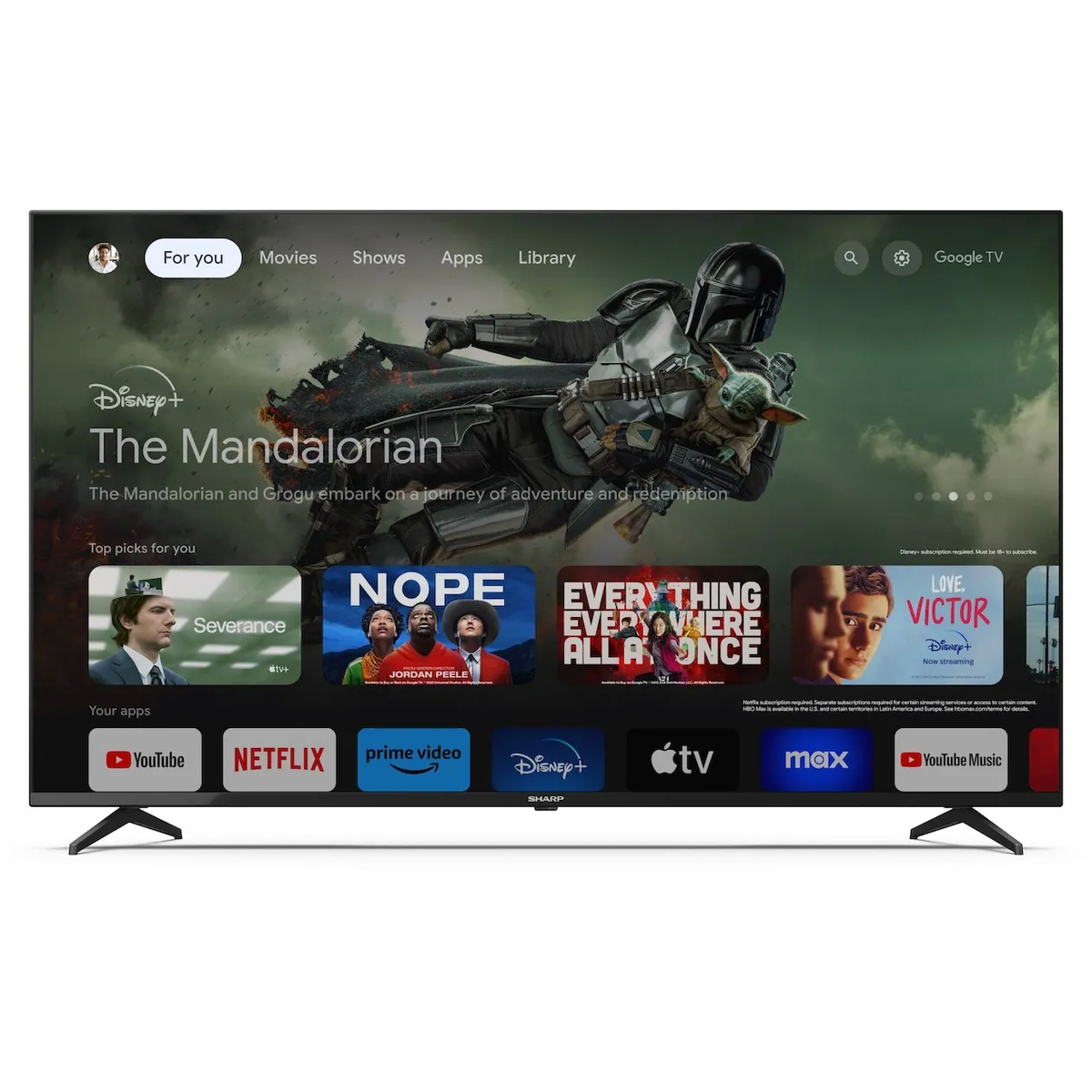 Sharp 70GL4460 Smart televisie met Google TV