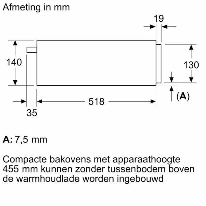 Siemens BI910CIB1 Warmhoudlade