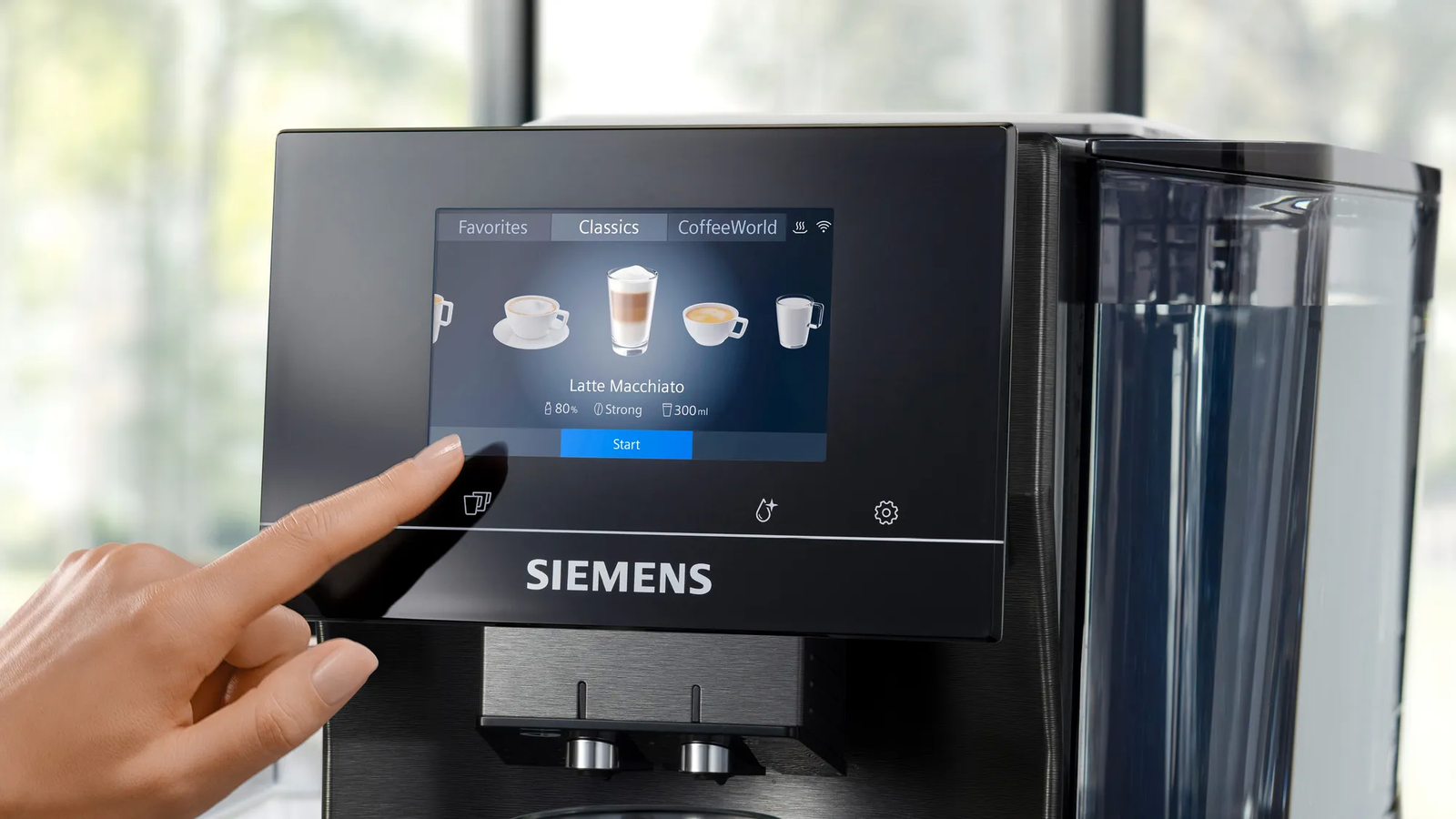 Siemens TQ717DF5 koffiemachine met touchscreen