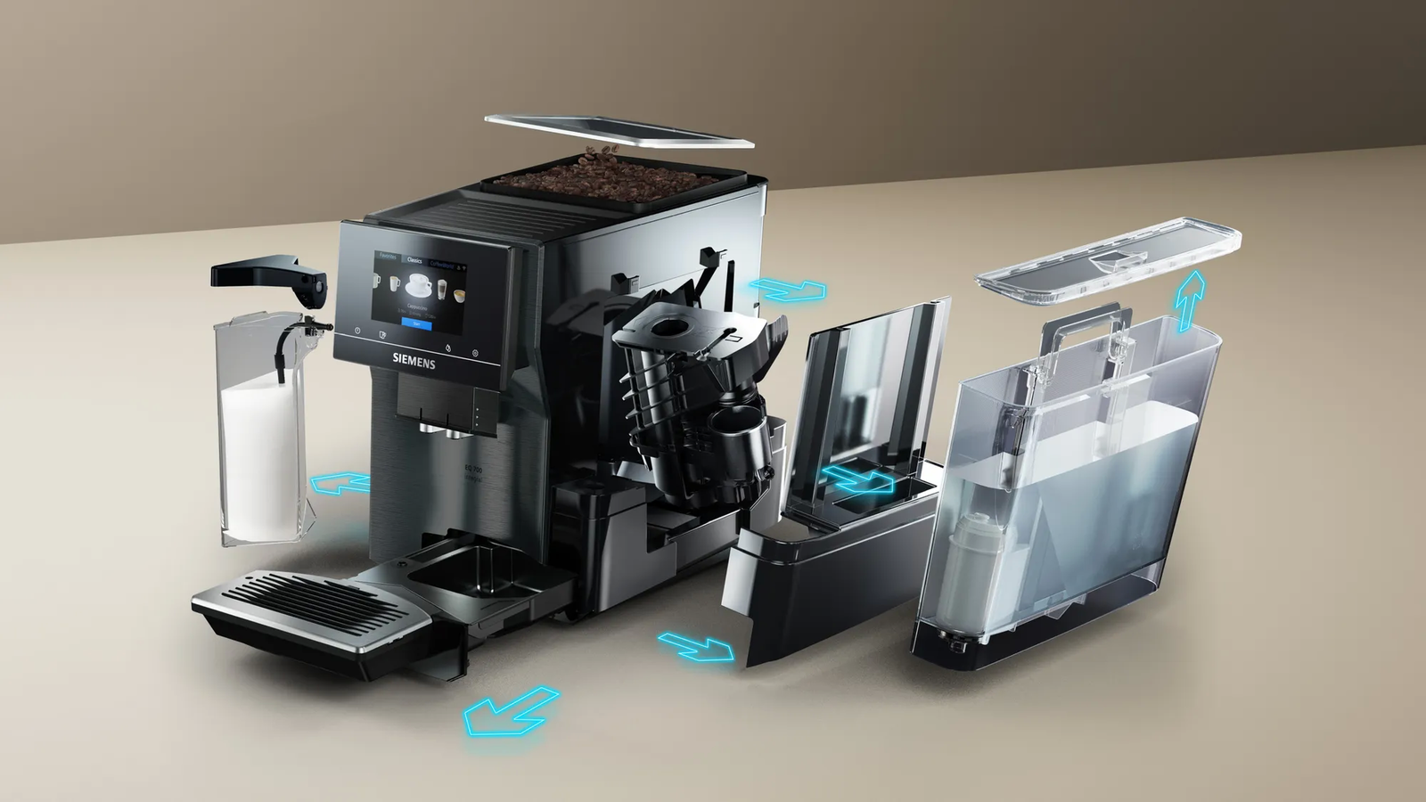 Siemens TQ717DF5 koffiemachine met touchscreen