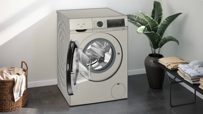 Siemens WG44G2FXNL zilver Wasmachine met aquastop en i-dos dosering