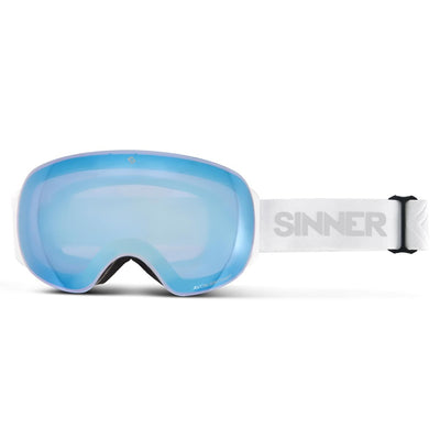 Sinner AVON skibril mat wit/blauw + extra oranje S1 lens