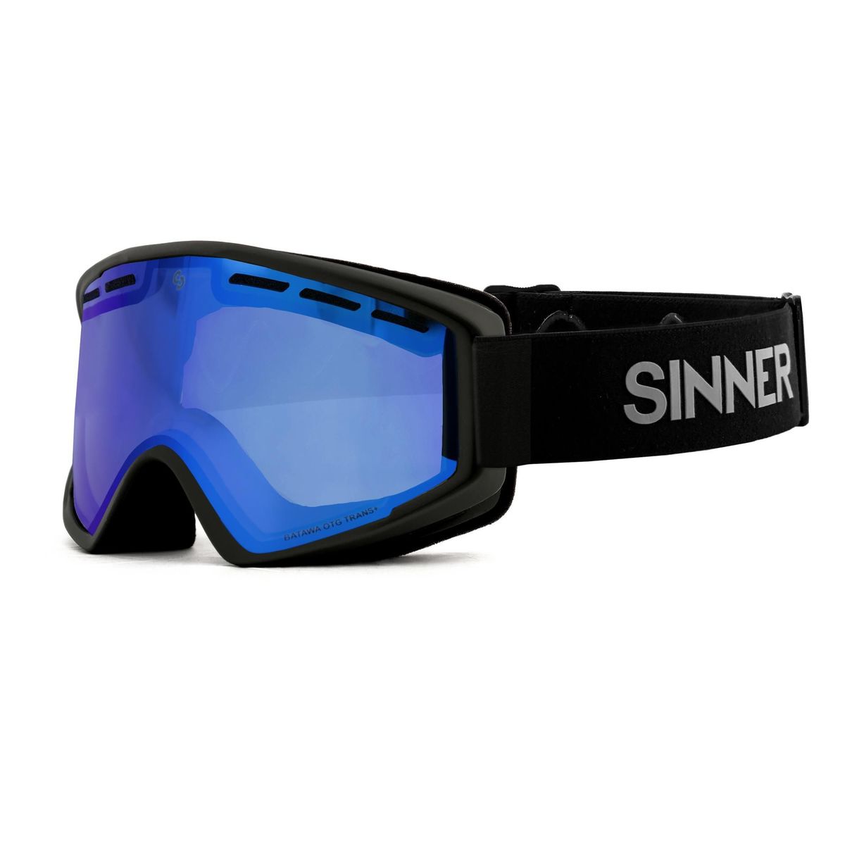 Sinner BATAWA OTG TRANS+ lens skibril mat zwart/blauw