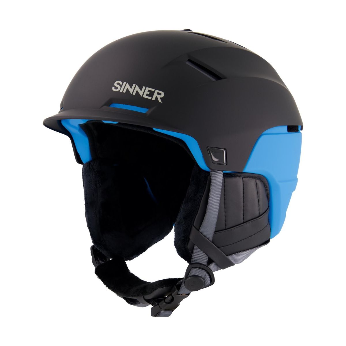 Sinner BEARTOOTH skihelm mat zwart/blauw