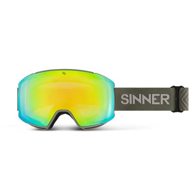 Sinner BOREAS skibril groen/blauw + extra oranje S1 lens