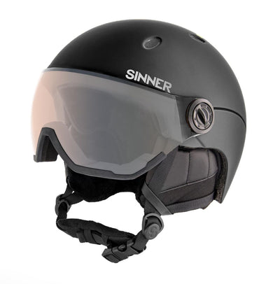 Sinner TITAN VISOR TRANS+ lens skihelm mat zwart