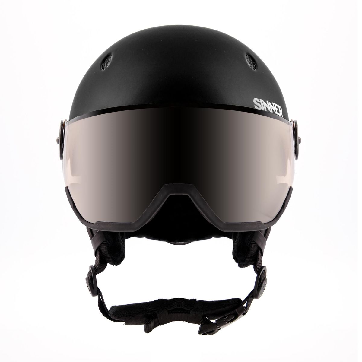 Sinner TITAN VISOR TRANS+ lens skihelm mat zwart