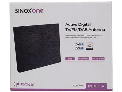 SinoxOne SOV740 Actieve DAB/TV-antenne digitale binnen antenne