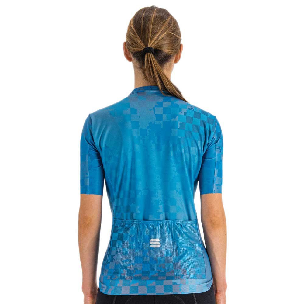 Sportful Rocket fietsshirt korte mouwen blauw dames