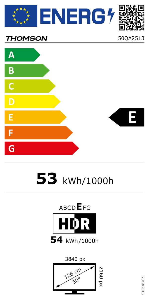 Thomson 50QA2S13 Q-Led Ultra HD Smart Televisie