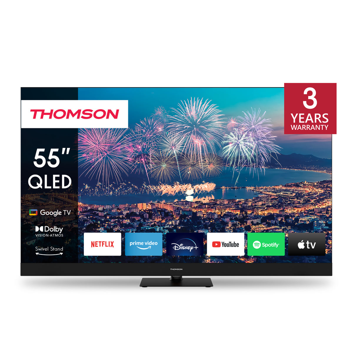 Thomson 55QG6C14 QLED Plus televisie met Google TV en front speaker