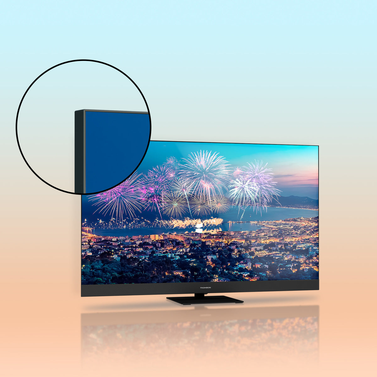 Thomson 55QG6C14 QLED Plus televisie met Google TV en front speaker