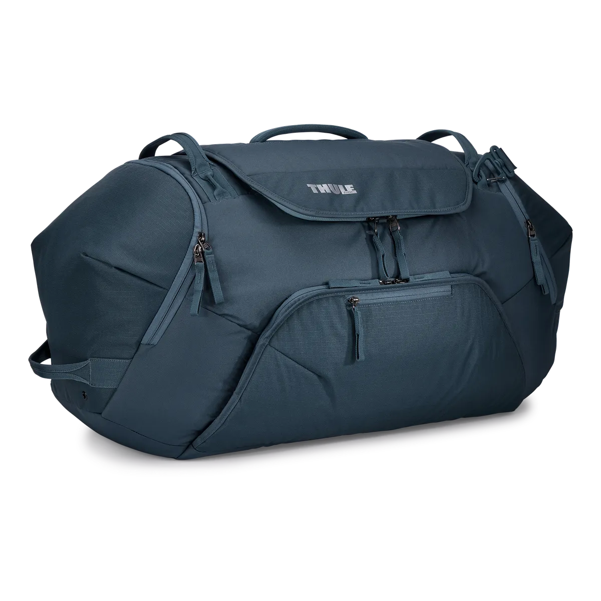 Thule RoundTrip Snow Duffel 80L ski- of snowboard duffeltas blauw/grijs