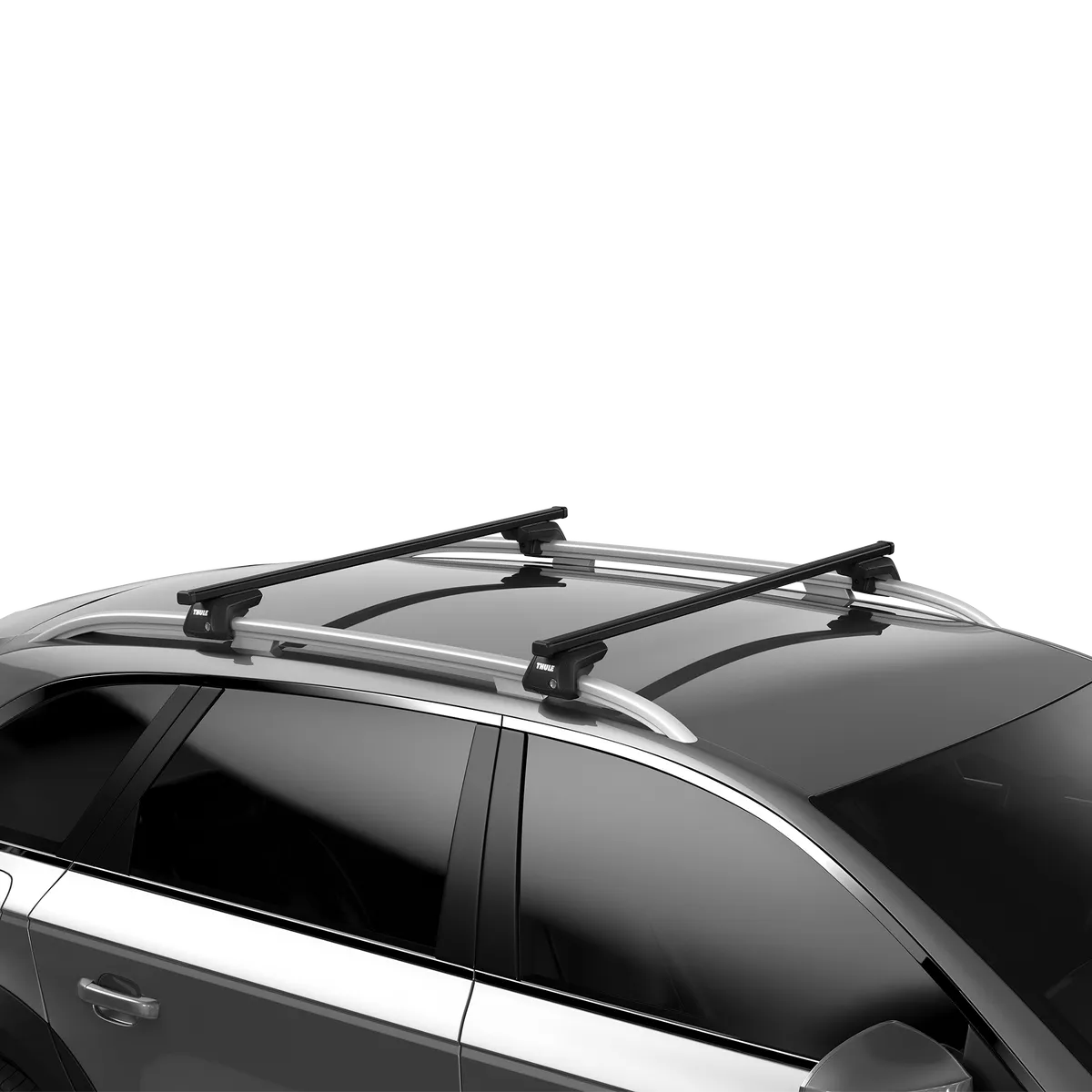 Thule SmartRack XT SquareBar compleet universeel dragersysteem met verhoogde rails zwart