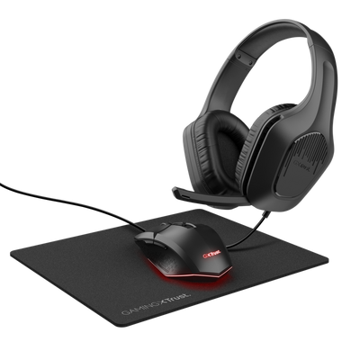 Trust GXT790 TRIDOX Gaming headset met muis en muismat