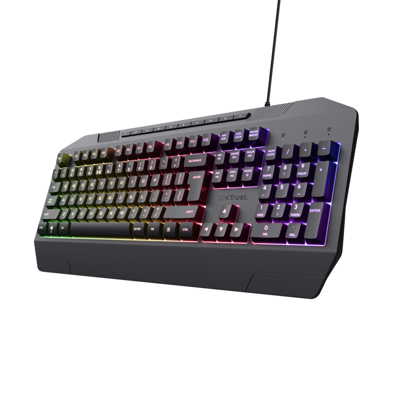 Trust GXT836 EVOCX Gaming keyboard met verlichting en polssteun