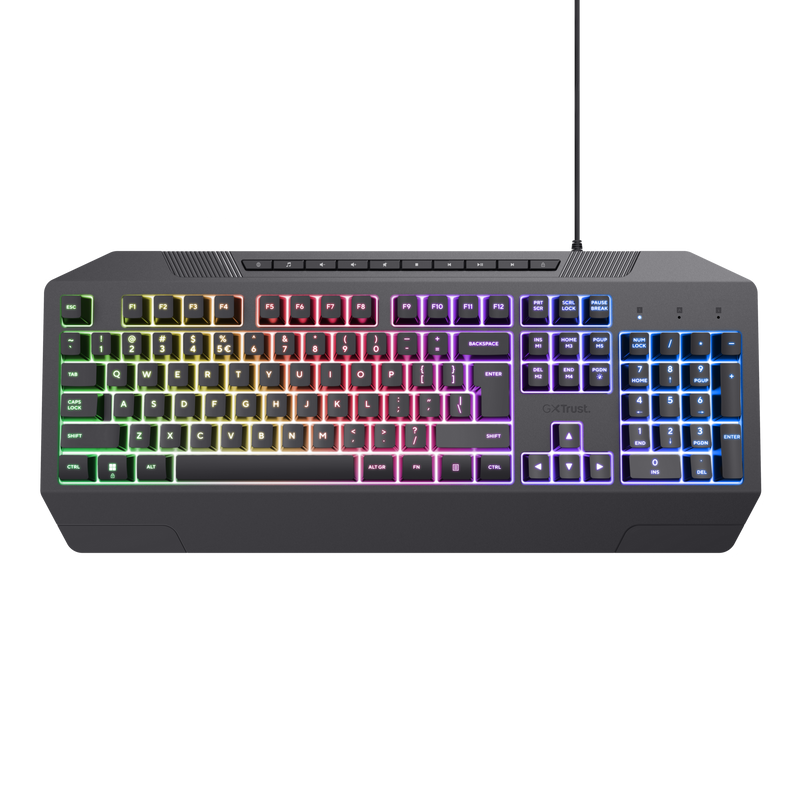 Trust GXT836 EVOCX Gaming keyboard met verlichting en polssteun