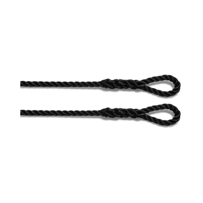 U-Rope Fenderlijn 8 mm x 2 m met 5 cm oogsplits zwart (2 stuks)