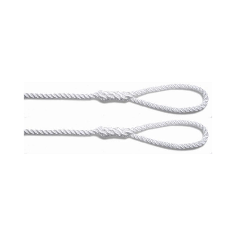 U-Rope eol Fenderlijn 8 mm x 2 met 10 cm oogsplits wit (2 stuks)