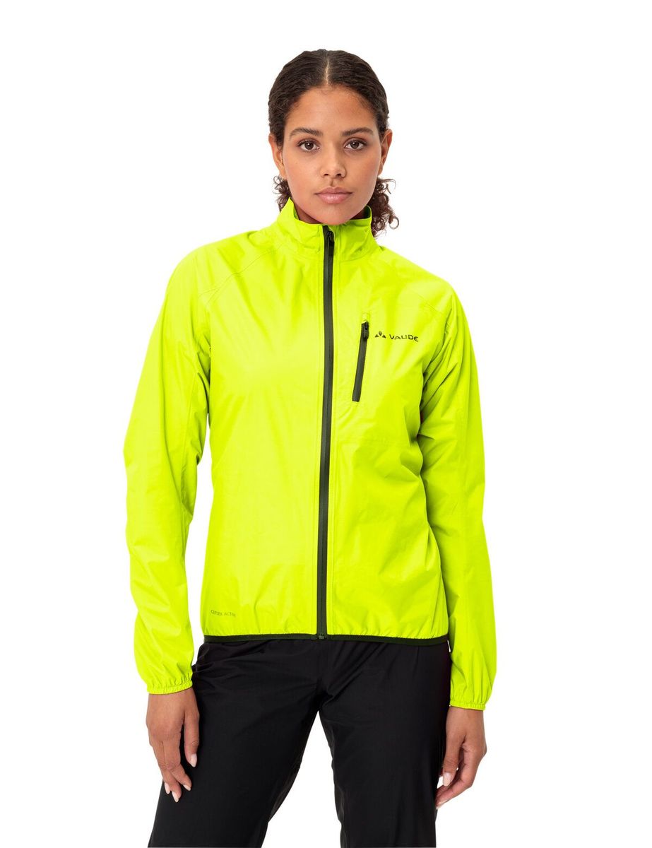 Vaude Drop III Regenjack neon geel dames