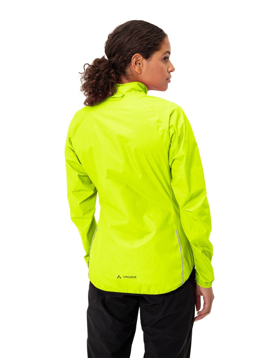 Vaude Drop III Regenjack neon geel dames