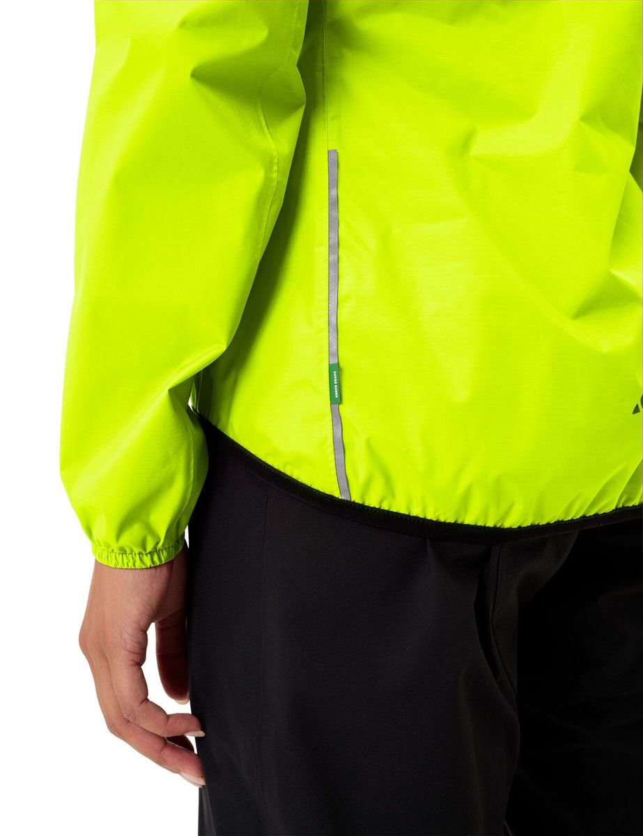 Vaude Drop III Regenjack neon geel dames