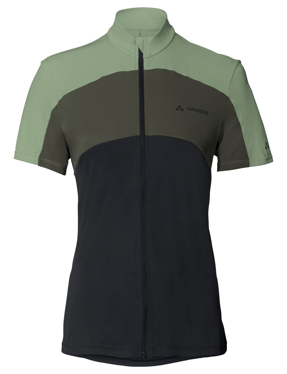 Vaude Matera FZ Tricot fietsshirt korte mouwen groen dames