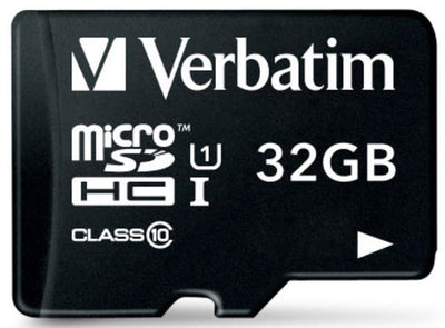 Verbatim VB44083 Micro SDXC Card 32Gb Class 10 inclusief adapter