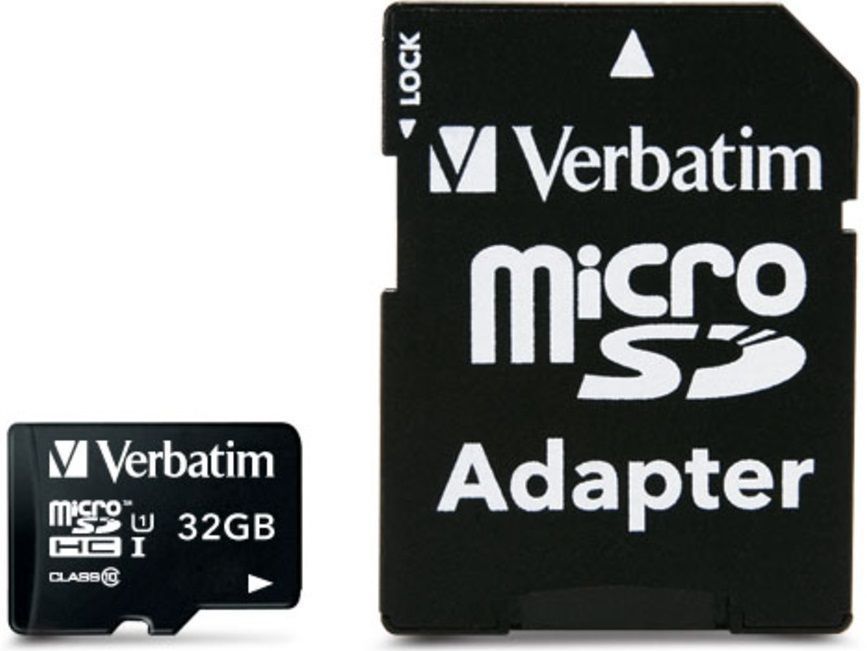 Verbatim VB44083 Micro SDXC Card 32Gb Class 10 inclusief adapter