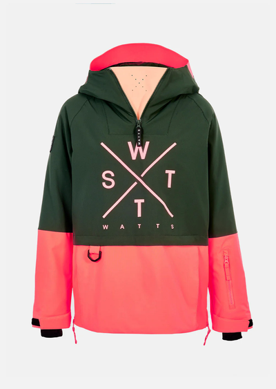 WATTS X-Metodg ski jas groen/roze dames