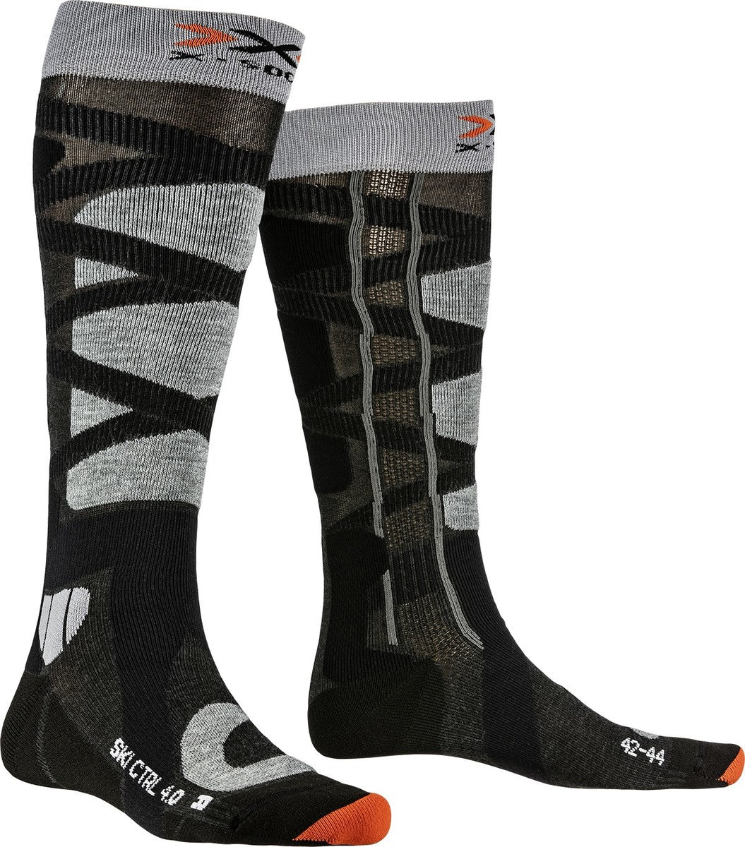 X-Socks Ski Control 4.0 skisokken antraciet/grijs unisex