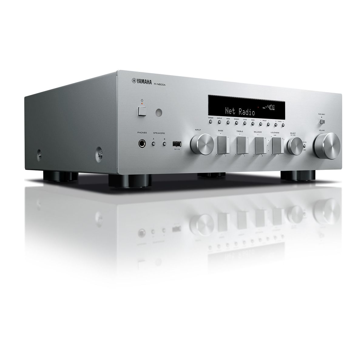 Yamaha R-N600A ZILVER Netwerk receiver met MusicCast