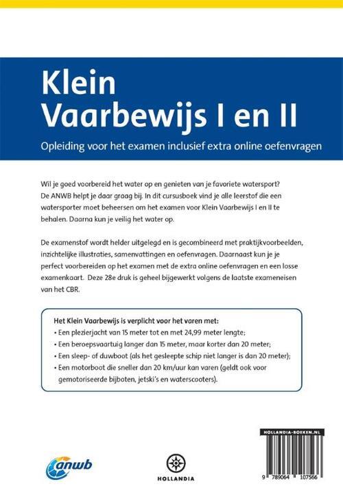 ANWB Cursusboek Klein Vaarbewijs I+II