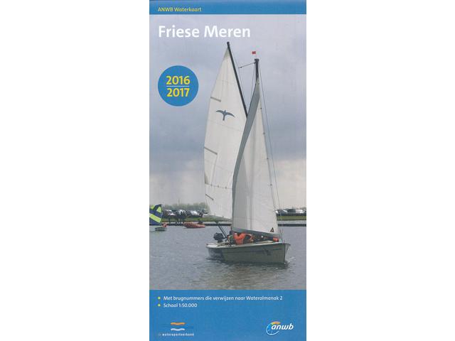 ANWB Waterkaart Friese Meren 1:50.000 (2016-2017)