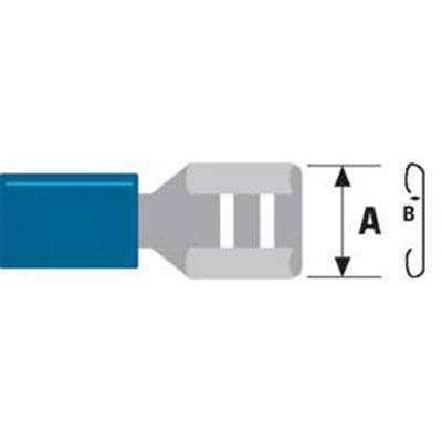 ASA Klemkabelschoen Vlak 8mm (5 stuks)