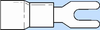ASA Klemkabelschoen Vork 5mm (5 stuks)