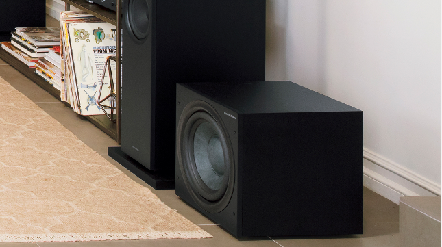 Bowers & Wilkins ASW608 zwart Actieve Subwoofer met 20cm Kevlar cone woofer