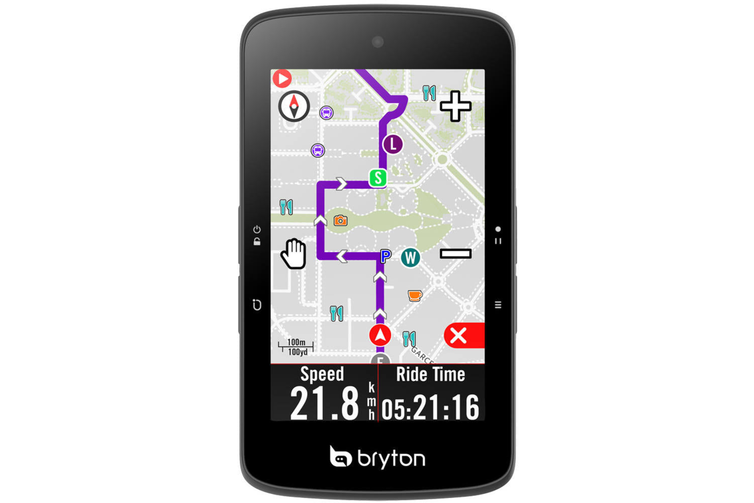 Bryton Rider S800 T GPS fietscomputer sensoren bundel zwart