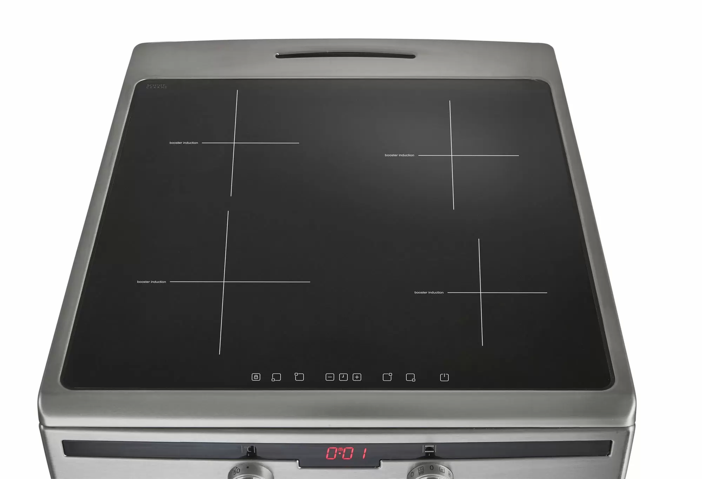 Inventum VFI6042RVS Fornuis inductie vrijstaand model