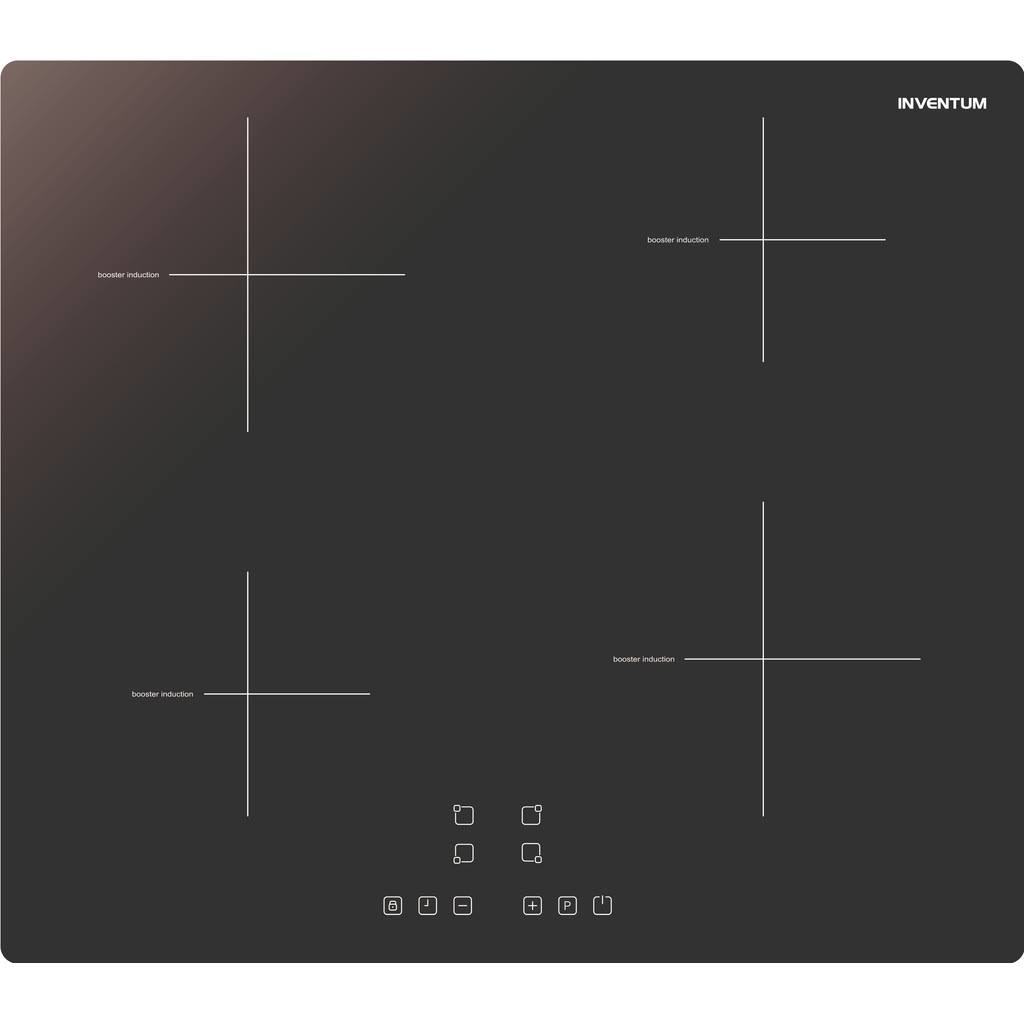 Inventum VKI6010ZWA inductiekookplaat, 4 Zones met boostfunctie, 1-fase aansluiting