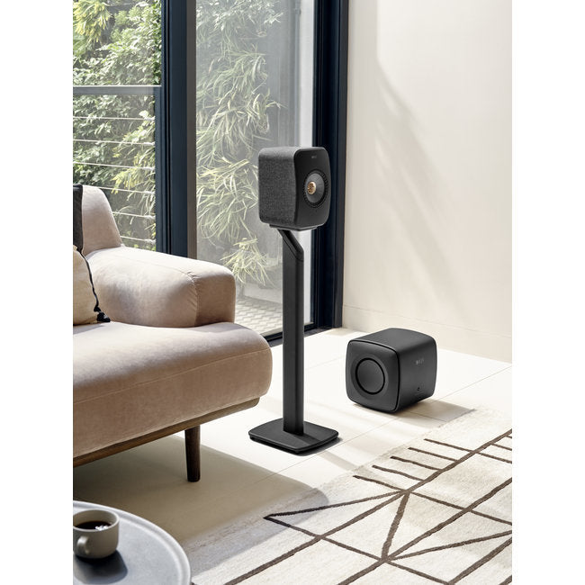 Kef LSX II set in zwart all-in-one luidsprekersysteem.