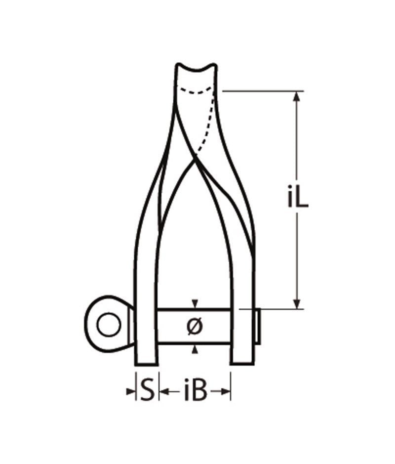 Marinetech 829944 Plaatsluiting Gedraaid 4mm BL: 800kg