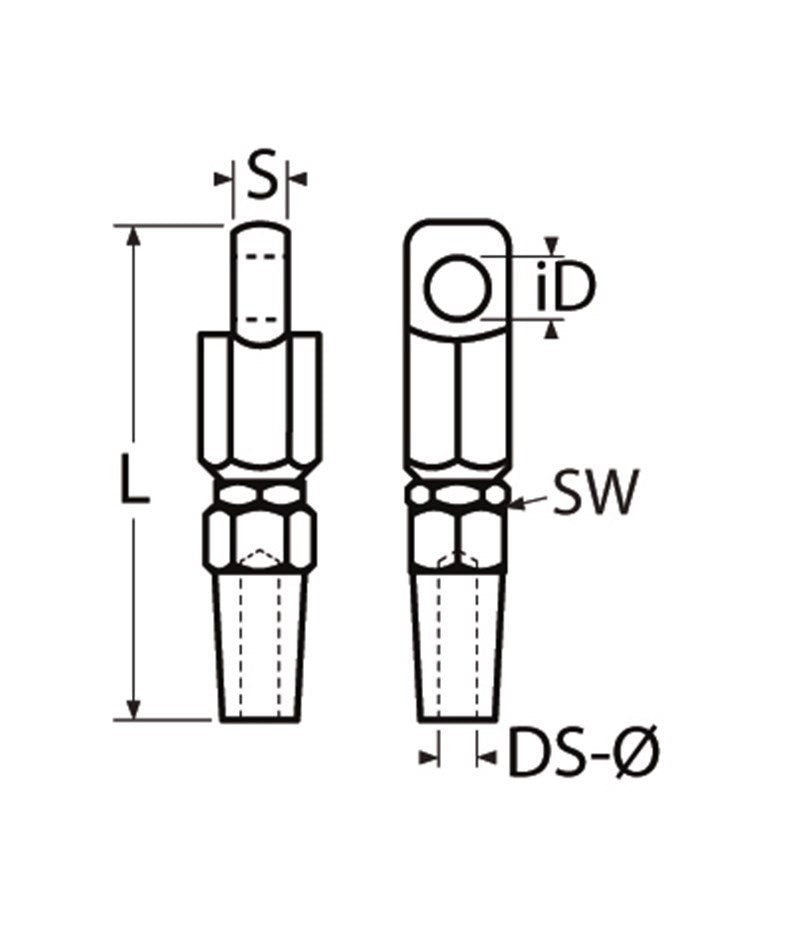 Marinetech 8403408 Doe 't Zelf Oogterminal 8mm