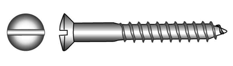 Marinetech 90095430 12 Houtschroef LK/Zaagsnede 3.0x12 (10stk) DIN95