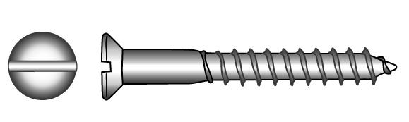 Marinetech 9009744  20 Houtschroef PK/Zaagsnede 4x20 (8stk) DIN97